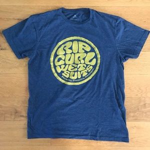 Men's Ripcurl Rip Curl Standard Fit Cotton T-Shirt Surfing Large